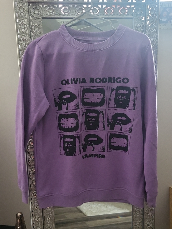 Olivia Rodrigo Tops - Olivia Rodrigo 💜 Vampire Purple Crewneck Sweatshirt